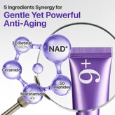 دور چشم 20 میل نامبوزین حاوی nad+ رتینال و پنجاه نوع پپتاید ضد چروک