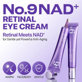 دور چشم 20 میل نامبوزین حاوی nad+ رتینال و پنجاه نوع پپتاید ضد چروک