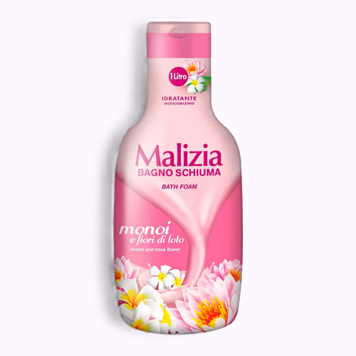 شامپو بدن Malizia مدل Moisturizing حاوی رایحه گلبرگ نیلوفر حجم 1000 میل